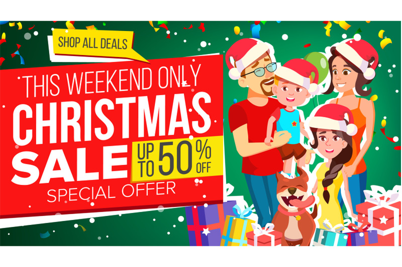 christmas-sale-banner-vector-special-offer-holidays-announcement-illustration