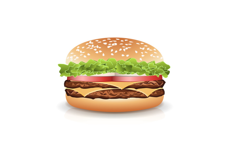 fast-food-realistic-burger-vector-hamburger-icon-with-meat-lettuce-cheese-and-tomato-isolated