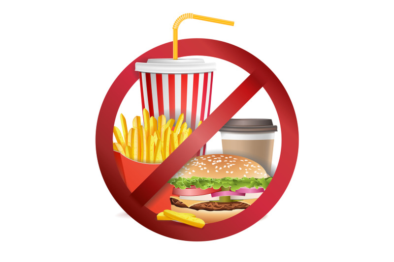 stop-fast-food-vector-no-food-or-drinks-allowed-icon-isolated-realistic-illustration