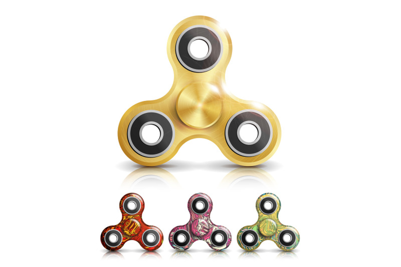 spinner-toy-set-vector