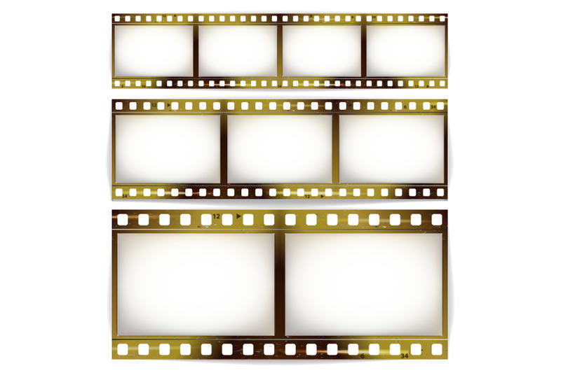 film-strip-vector-set