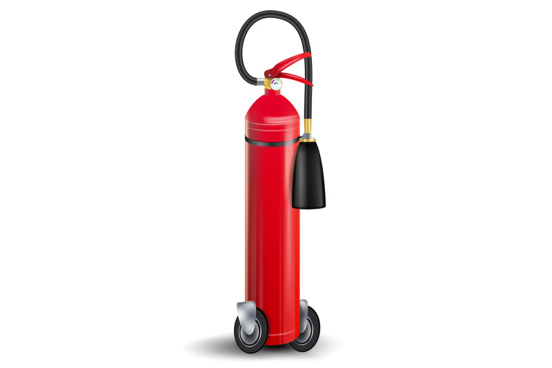 fire-extinguisher-vector-sign-3d-realistic-red-fire-extinguisher-isolated-illustration