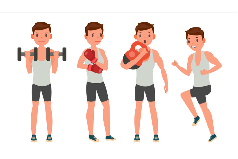 fitness-man-vector-different-poses-work-out-active-fitness-flat-cartoon-illustration