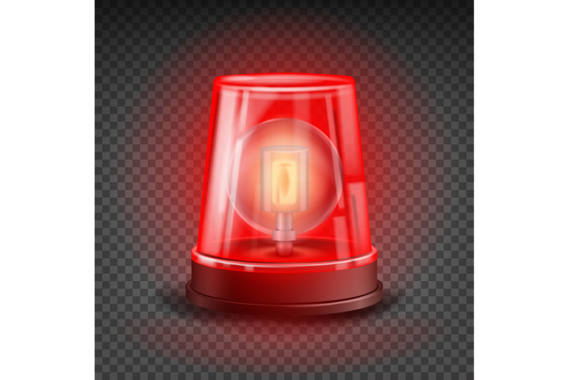 red-flasher-siren-vector-realistic-object-light-effect-beacon-for-police-cars-ambulance-fire-trucks-emergency-flashing-siren-transparent-background-illustration