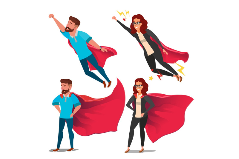 super-business-woman-character-vector-red-cape-leadership-concept-creative-modern-business-super-woman-business-woman-flying-to-success-isolated-flat-cartoon-illustration