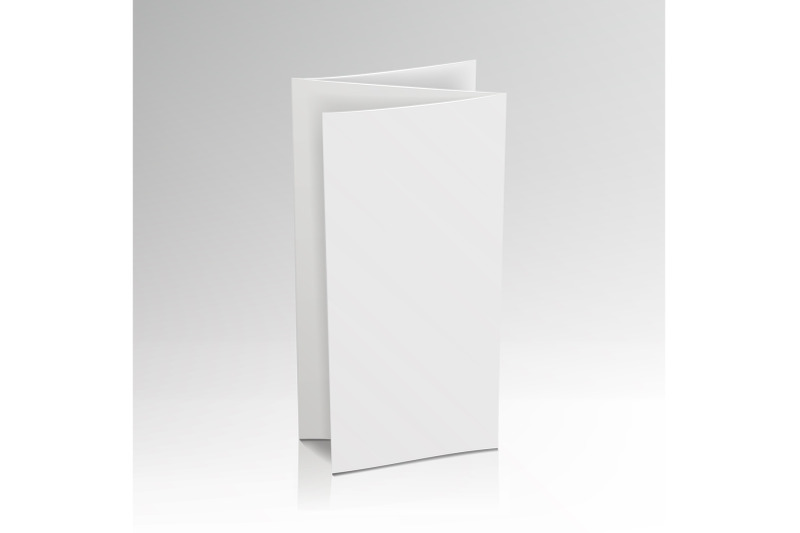 blank-folder-white-brochure-vector-3d-mockup-bend-card-flyer-for-business-presentation-illustration