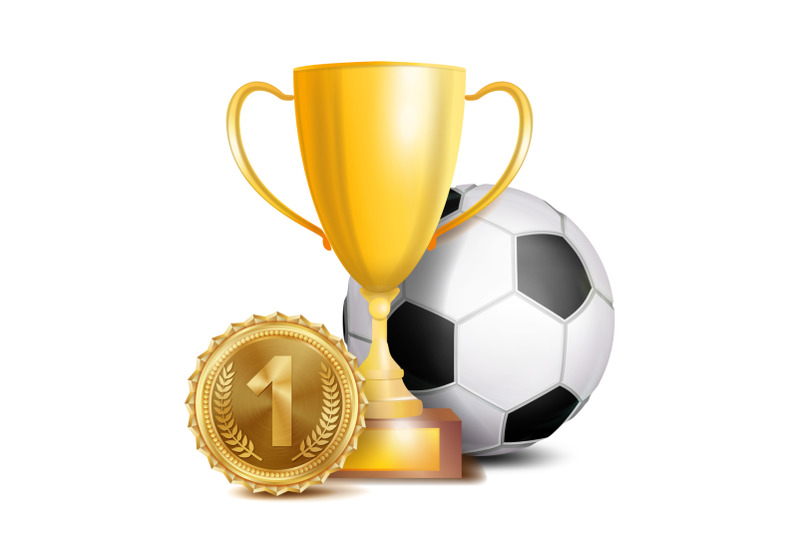 football-award-vector-sport-banner-background-ball-gold-winner-trophy-cup-golden-1st-place-medal-soccer-ball-3d-realistic-isolated-illustration