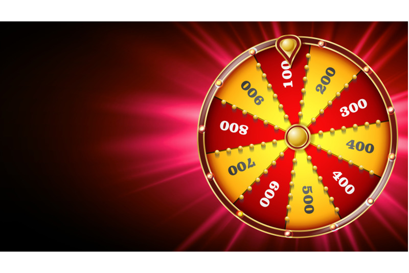 fortune-wheel-design-vector-casino-game-of-chance-luck-sign-lottery-design-brochure-glowing-illustration
