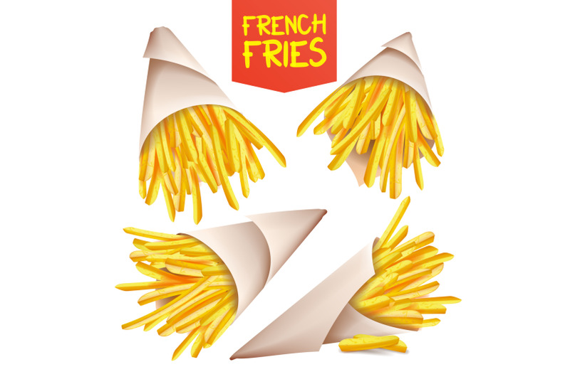 french-fries-potatoes-vector-paper-bag-cone-tasty-fast-food-potato-classic-american-stick-breakfast-isolated-realistic-illustration