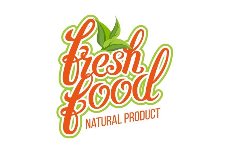 fresh-food-vector-organic-natural-product-design-element-for-market-ecommerce-product-ads-handmade-text-typographic-isolated-illustration