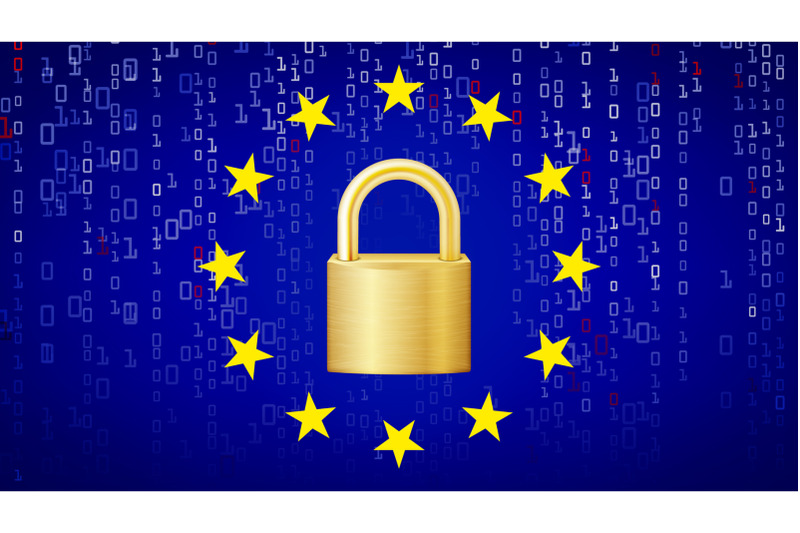 gdpr-background-vector-padlock-security-technology-general-data-protection-regulation-illustration