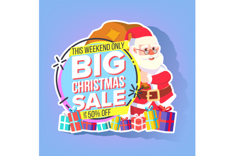 christmas-sale-sticker-vector-santa-claus-mega-sale-holiday-poster-design-buy-label-discount-and-promotion-isolated-illustration