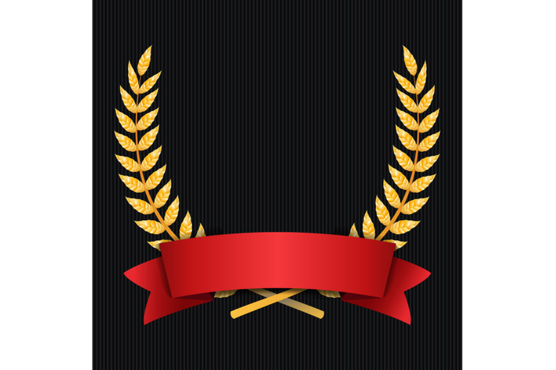 gold-laurel-vector-shine-wreath-award-design-red-ribbon-place-for-text