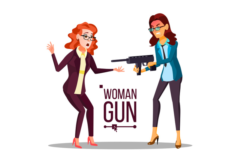 business-woman-with-gun-vector-spy-criminal-unsuccessful-isolated-flat-illustration