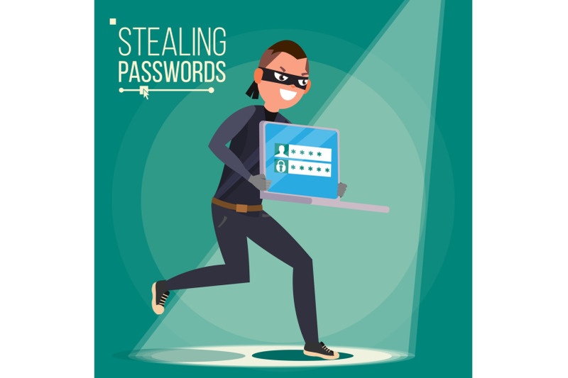 thief-character-vector-hacker-stealing-sensitive-data-money-from-laptop-hacking-pin-code-hacking-internet-social-network-breaking-attacking-flat-cartoon-illustration