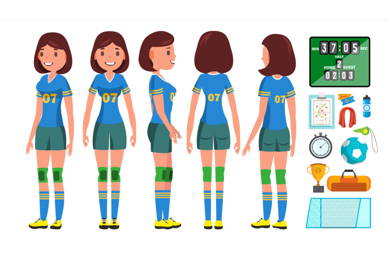 handball-girl-player-female-vector-match-competition-running-jumping-cartoon-athlete-character-illustration