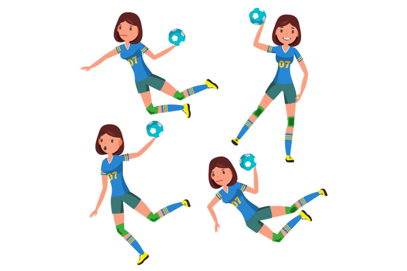 handball-player-female-vector-player-in-attack-corporate-branding-identity-isolated-flat-cartoon-character-illustration