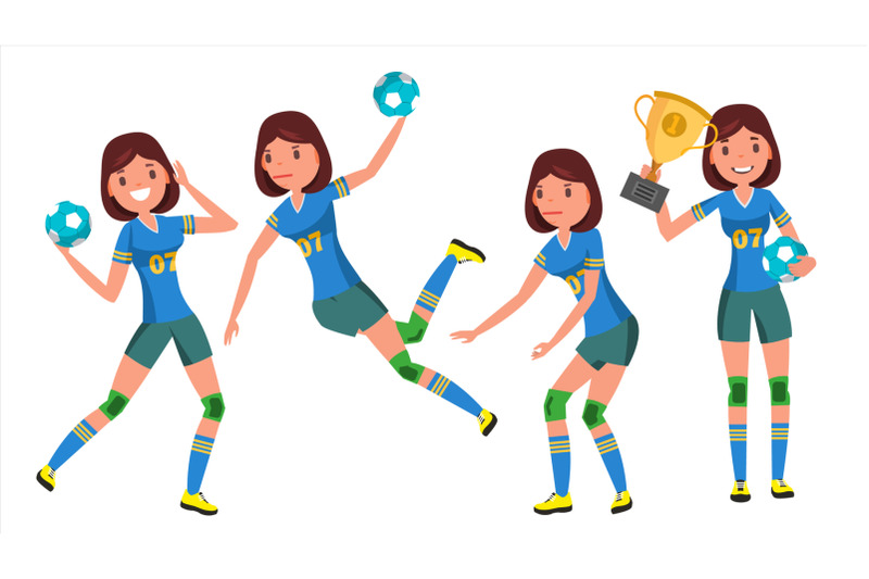 handball-young-woman-player-vector-girl-athlete-throws-ball-in-jump-attack-figure-flat-cartoon-illustration