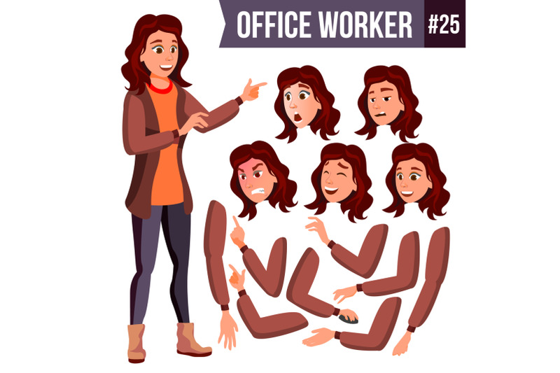 office-worker-vector-woman-professional-officer-clerk-businessman-female-lady-face-emotions-animation-set-isolated-flat-character-illustration