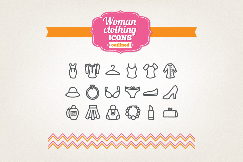 hand-drawn-woman-clothing-icons