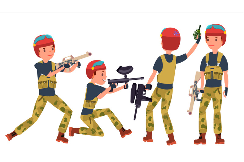 paintball-player-vector-proffesional-sport-holding-paintball-weapon-man-paintball-player-isolated-on-white-cartoon-character-illustration