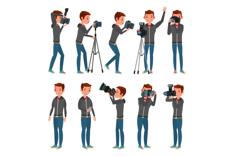 photographer-vector-modern-camera-posing-full-length-taking-photos-photojournalist-design-flat-cartoon-illustration