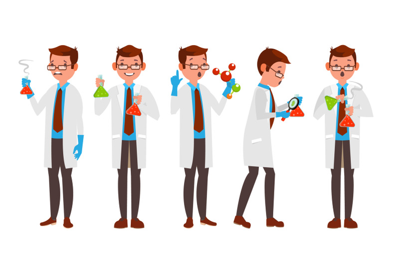 scientist-character-vector-friendly-funny-professor-chemistry-laboratory-specialists-isolated-flat-cartoon-illustration