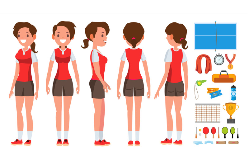 table-tennis-girl-player-female-vector-game-match-ping-pong-cartoon-athlete-character-illustration