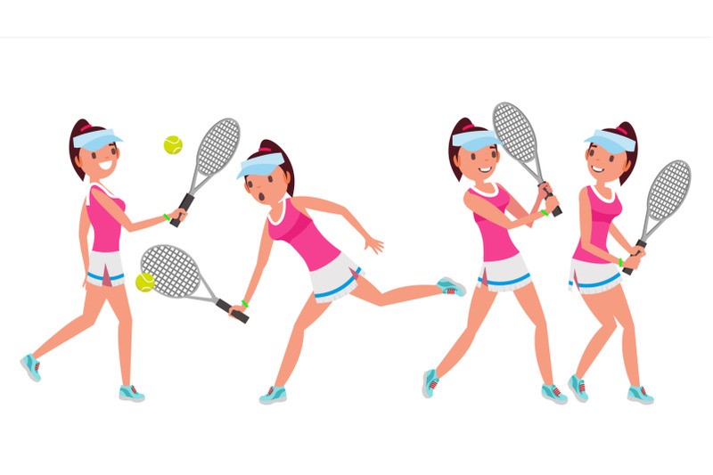 female-tennis-player-vector-woman-big-tennis-sport-athlete-different-poses-cartoon-character-illustration