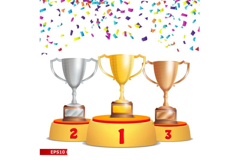 trophy-cups-on-podium-golden-bronze-silver-winners-pedestal-concept-with-first-second-and-third-place-award-ceremony-falling-confetti-winner-vector-illustration