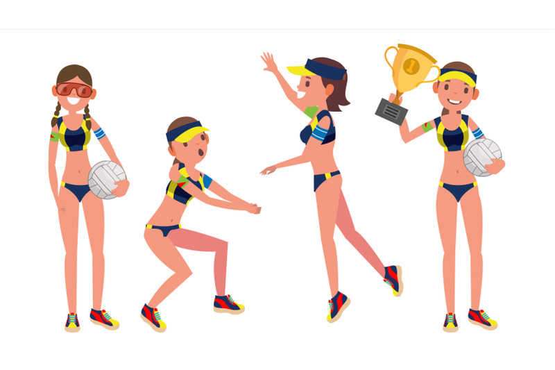 beach-volleyball-player-vector-girl-modern-athlete-beach-volley-summer-team-sport-players-in-different-position-isolated-flat-cartoon-character-illustration