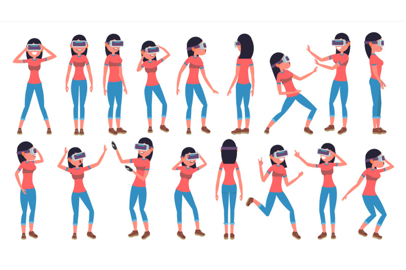 woman-in-virtual-reality-glasses-vector-cyberspace-concept-3d-vr-glasses-poses-flat-illustration