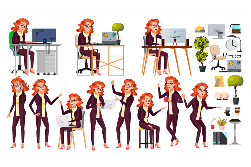 office-worker-vector-woman-professional-officer-clerk-businessman-female-lady-face-emotions-isolated-flat-character-illustration