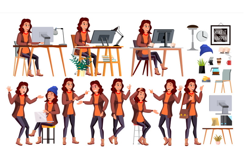 office-worker-vector-woman-successful-officer-clerk-servant-business-woman-worker-face-emotions-various-gestures-isolated-flat-illustration