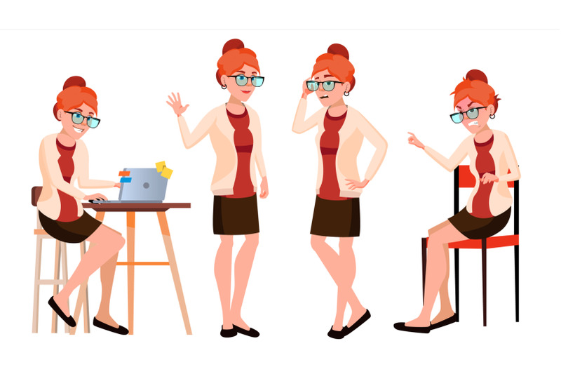 office-worker-vector-woman-successful-officer-clerk-servant-business-woman-worker-face-emotions-various-gestures-isolated-flat-illustration