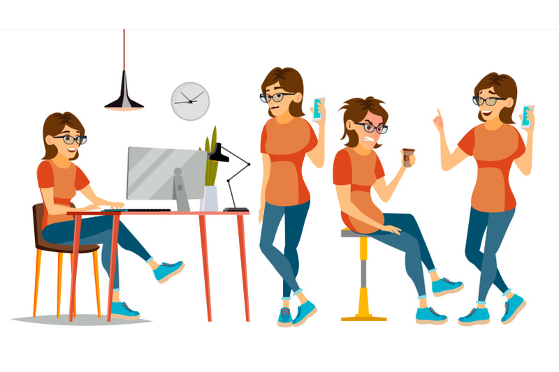 business-woman-character-vector-female-in-different-poses-clerk-in-office-clothes-designer-manager-cartoon-illustration