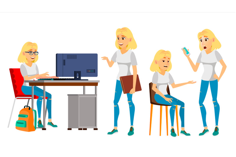 business-woman-character-vector-female-in-different-poses-clerk-in-office-clothes-designer-manager-young-blonde-woman-cartoon-illustration