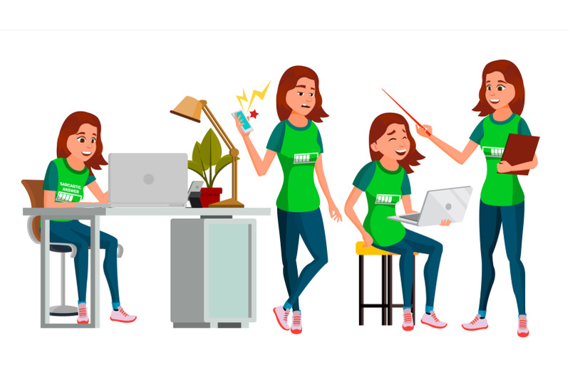 young-business-woman-character-vector-environment-process-lady-in-various-poses-creative-studio-cartoon-illustration