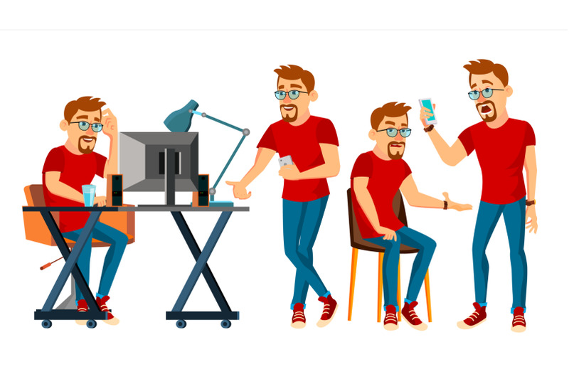 business-man-character-vector-working-boy-man-environment-process-in-start-up-office-studio-male-programmer-designer-isolated-on-white-cartoon-business-character-illustration