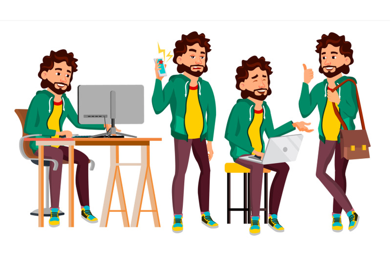 office-worker-vector-face-emotions-various-gestures-adult-business-male-successful-corporate-officer-clerk-servant-isolated-flat-character-illustration