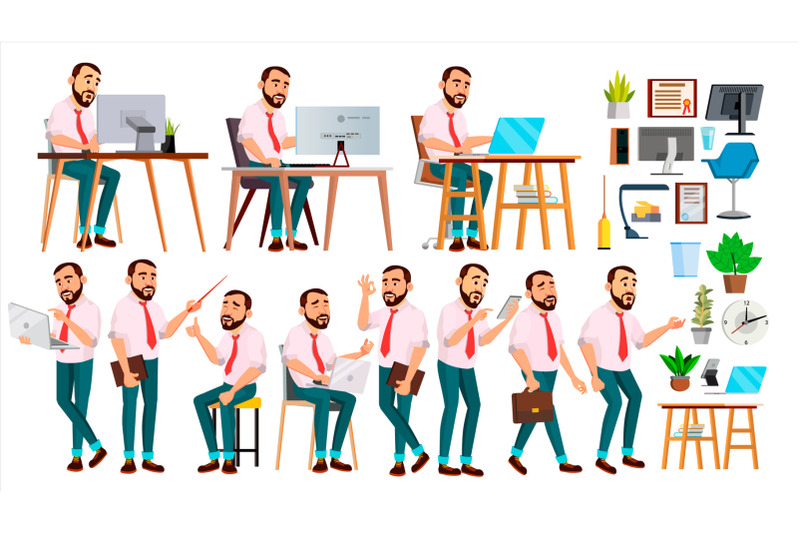 office-worker-vector-face-emotions-various-gestures-creation-set-adult-entrepreneur-business-man-happy-clerk-servant-employee-isolated-flat-illustration