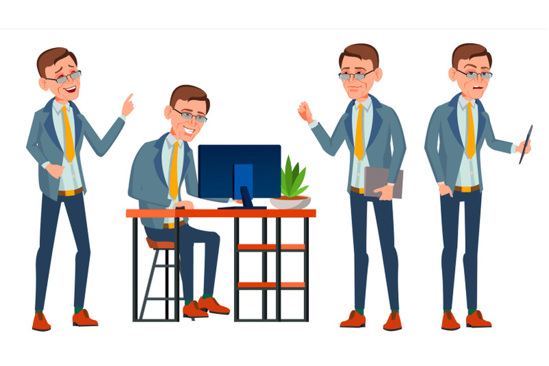 office-worker-vector-face-emotions-various-gestures-adult-business-male-successful-corporate-officer-clerk-servant-isolated-flat-character-illustration