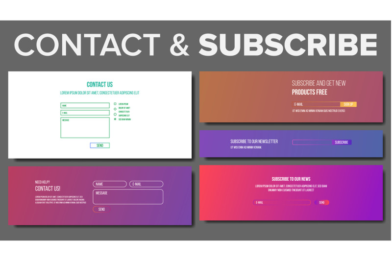 subscribe-form-vector-service-system-modern-template-illustration