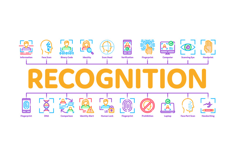 recognition-minimal-infographic-banner-vector