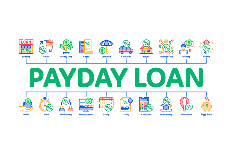 payday-loan-minimal-infographic-banner-vector