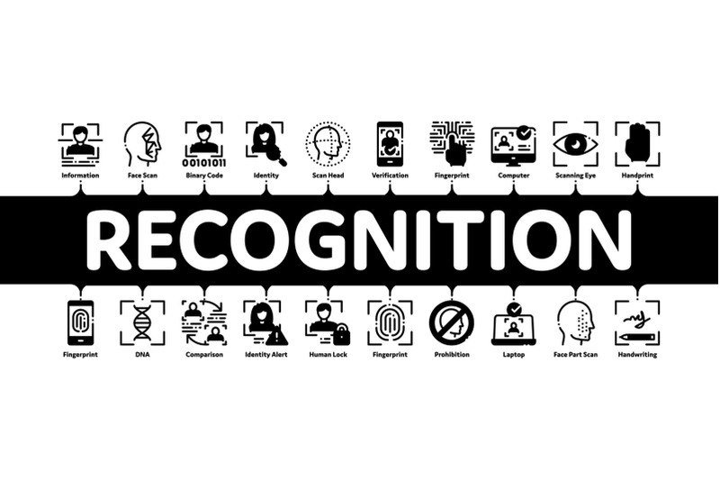 recognition-minimal-infographic-banner-vector