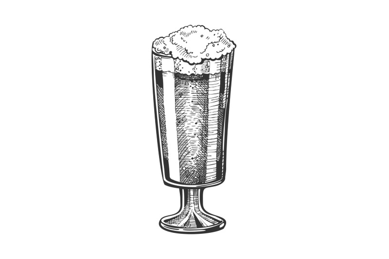 hand-drawn-glass-with-froth-bubble-beer-vector