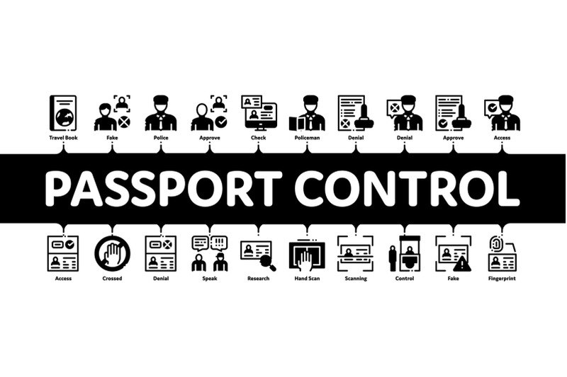 passport-control-check-minimal-infographic-banner-vector