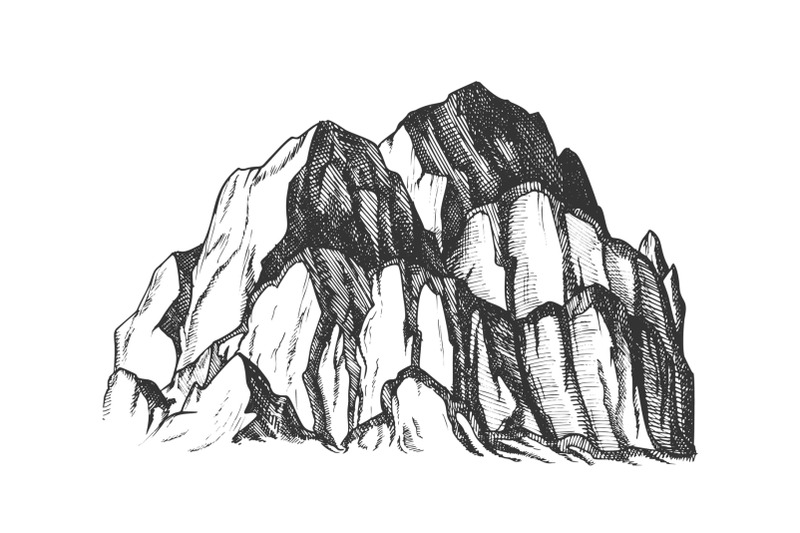 peak-of-rocky-mountain-landscape-vintage-vector