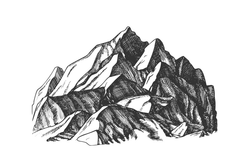 peak-of-mountain-crag-landscape-hand-drawn-vector